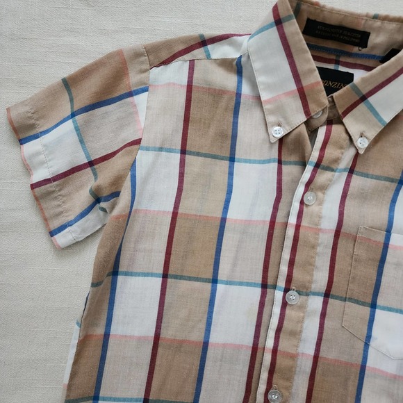 Vintage Plaid Buttondown Shirt kids 8 - Picture 3 of 9